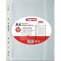 Bigpoint Poşet Dosya A4 100 Lü Bp290 1 Koli 30 Paket Şeffaf Föy