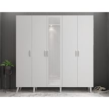 Açelya Portmanto Vestiyer Beyaz - Montaj Dahil 175cm M12