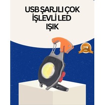 Lb Usb Şarjlı Mini Led Anahtarlık Fener