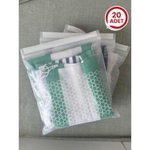 Zip Bag Premium Kilitli Çok Amaçlı Poşet 20 Adet 27x30 Cm Şeffaf
