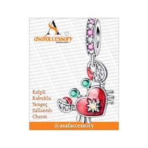 Kalpli Kabuklu Yengeç Charm Asafaccessory Kırmızı