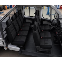 İveco 72 150 Çift Kabin Kamyonet 6+1 Koltuk Kılıfı SİYAH