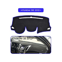 Hyundai İ30 2012+torpido Koruma Halısı Mavi Kenar