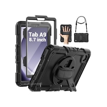 Samsung Galaxy Uyumlu Tab A9 8.7 İnç Sm-x110 Kılıf Askılı Zırh Tank