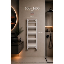 600x1400 Beyaz Havlupan 20 Borulu Banyo Havlupanı