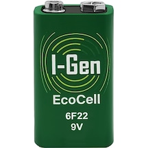 I-gen 6f22 Ecocell 9v Pil 9 Volt Kare Pil 1 Adet