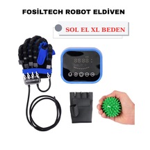 Rehabilitasyon Robot Eldiveni El Ve Parmak Egzersiz Cihazı Fizik Teda Vi Destekli Sol Xl Beden