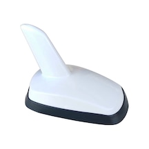 Balık Sırtı Yapıştırma Süs Anteni Dekoratif Oto Anten Audi Tip 9cm Beyaz Üniversal YES-030