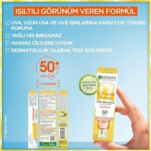 C Vitamini Parlak Günlük Güneş Koruyucu Fluid Yüz Kremi Işıltılı Doku Spf50, 40 Ml 0