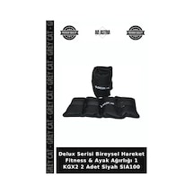 Delux Serisi Bireysel Hareket Fitness & Ayak Ağırlığı 1 Kgx2 2 Adet Siyah Sıa100