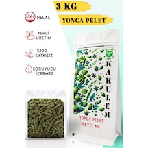 Kakulem Sertifikalı Tavşan Hamster Kemirgen Yonca Pelet Yem 3 Kg