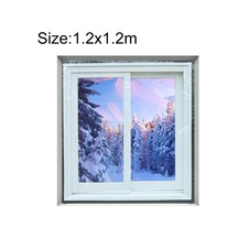 Sones Pencere Rüzgar Geçirmez Sıcak Film İç Hava Kaçağı Ses Geçirmez Çift Katmanlı Yalıtım, Özellikler: 1.2x1.2m