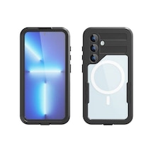 Zore Galaxy S24 Plus Magsafe Şarj Özellikli 1-1 Su Geçirmez Kılıf - Siyah