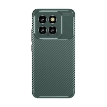 Xiaomi Mi 14t Uyumlu Kılıf Auto Focus Karbon Kapak - Koyu Yeşil