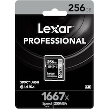 Lexar Professional 1667X LSD256CBNA1667 256 GB SDXC UHS-II Hafıza Kartı