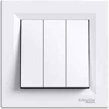 Schneider Asfora 3lü Anahtar Beyaz - EPH2100121