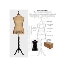 Videolu Ürün-42 Beden Keten Kumaşlı Terzi Prova Mankeni 527201027