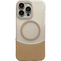 Joko Apple Uyumlu iPhone 16 Pro Velar Magsafe Kapak - Çöl Titanyum Çöl Titanyum
