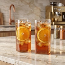 Dikdörtgen Borosilikat Cam Bardak, 300 Ml Kapasite, Isıya Dayanıklı Yapı, Makinede Yıkanabilir, Ev Ofis Restoran İçin Kullanıma Uygun Borosilikat Cam Kahve Espresso Latte Sunum Bardağı çok renkli