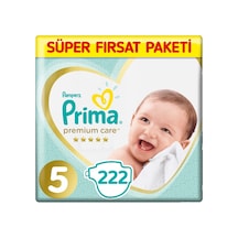 Prima Premium Care 5 Beden Bebek Bezi 74x3 222adet 3'lü