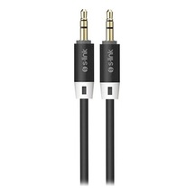 Siyah 3.5mm Stereo Ses Kablosu, 1 Metre Uzunlukta