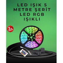 Hubrendy Tekno Pratik Kurulumlu 5 Metre Kumandalı Şerit Led