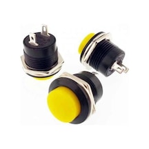 Ic-180A Buton 16Mm Plastik Kasa 16Mm Sarı