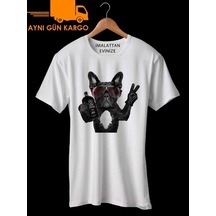 Bulldog Hangover Tasarım Baskılı Tişört Tshirt