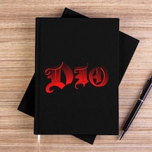Dio Siyah Çizgisiz Kanvas Defter