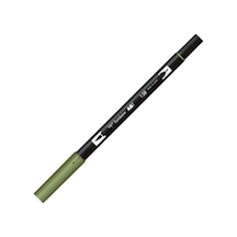 Tombow Dual Brush Pen Fırça Uçlu Koyu Zeytin Yeşili Keçeli  Kalem