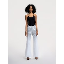 LOFT Flare Slim Fit Kadın Pantolon Lf2036555 Q1.v1 Denim