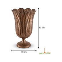 Metal Dekoratif Vazo Bronz