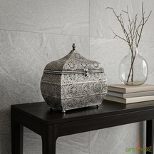 Panalı Pnl-mg127 L Black Metal Dekoratif Kutu