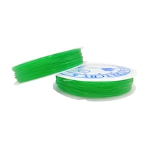 Yeşil Misina 1.0 Mm Esnek Silikon El İşi Takı Aksesuar Misinası - 1 Adet