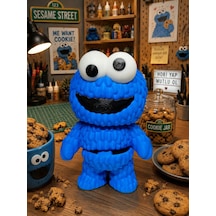 Fan Art Cookie Monster Kurabiye Canavarı Figürü Oyuncakları Figürleri Biblo 17 Cm