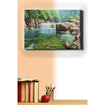 Webstyle Sayılarla Boyama Seti Kasnaklı Nehirde Şelale 50 X 65 Cm