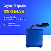 Dreame X60 Ultra Robot Süpürge 5200 Mah Batarya