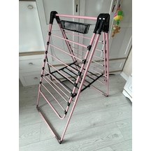 Sobapark Pembe Renkli Kanatlı Kurutmalık Elbise Çamaşır Kurutmalı Pembe - Siyah