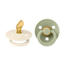 Bibs Colour İkili Anatomik Kauçuk Emzik- Ivory/sage 0-6 Ay