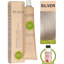 Renna Bitkisel Amonyaksız Saç Boyası 60 Ml Gümüş Oksidan Hediyeli