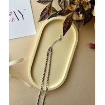 Muray 3mm Burgu Çelik Gold-gümüş Unisex Kolye Kararma-solma Yapm Gold