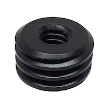 1/4 İnç Tripod Vidasını 5/8 Inçe Dönüştürücü Vida Adaptörü Siyah
