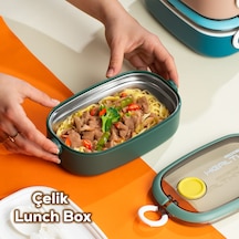 Posima 3114-2 Stainless Steel Vakumlu Lunch Box Sefer Tası  Yeşil
