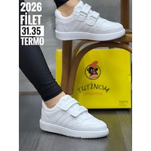Papucumun Dünyası Tutinom Unisex Çocuk Spor Ayakkabı Kız Ve Erkek Beyaz