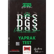 Yayınları 2023 Dgs Yaprak Test