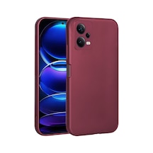 Zore Redmi Note 12 5g Kılıf Ogaa Premier Silikon Kapak - Mürdüm