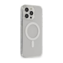 Apple iPhone Uyumlu  13 Pro Max Kılıf Matte Şeffaf Magneticsafe -  Şeffaf