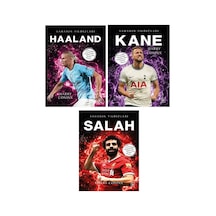 Futbol Sahanın Yıldızları Haaland - Kane - Salah Poster Sticker Futbolcu Kartı Hediyeli