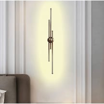 Mimarled Üçlü Çubuk Led Aplik Aydınlatma 94 Cm Gün Işığı Altın