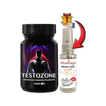 Testozone 1 Kutu Erkeklere Özel L-argininli Lepidyumlu + Afrodizayn Masaj Yağı 30 Ml